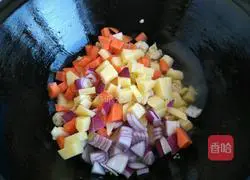 Illustration of how to make curry chicken and dolphin rice balls 7