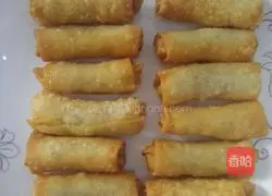 Illustration of how to make homemade spring rolls 8