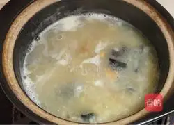 Illustration of how to make mustard greens and preserved porridge 5