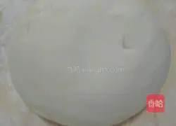 Illustration of how to make leek rice box 1