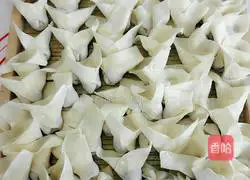 Illustration of how to make small wontons stuffed with pork and coriander 12