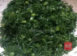 Illustration of how to make fennel dumplings 3