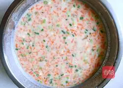 Illustration of how to make carrot and egg pancakes 4