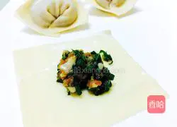 Illustration of how to make mustard pork wontons 7