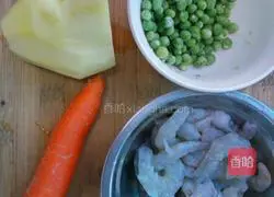 Illustration of how to make shrimp braised rice 2