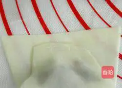 Illustration of how to make small wontons stuffed with pork and coriander 6