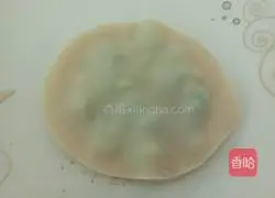 Illustration of how to make dumpling skin scallion pancake 5