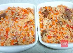 Illustration of how to make Mushroom Meatballs and Beef Baked Rice 7