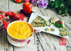 Illustration of how to make wild vegetable egg pancake 15