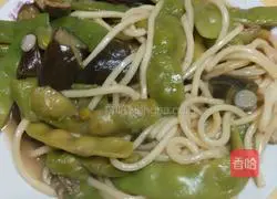 Stewed Beans and Eggplant Noodles Practice illustration 10
