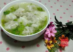 Illustration of how to make pigeon soup wontons 8