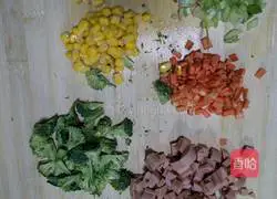 Illustration of how to make fried rice cakes 3