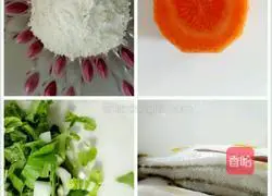 Illustration of how to make carrot noodles 1