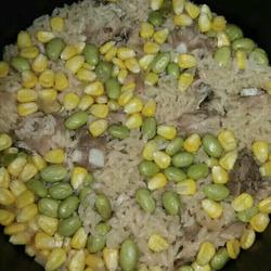 Braised pork ribs with rice