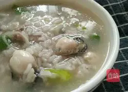 Illustration of how to make fresh oyster porridge 12 