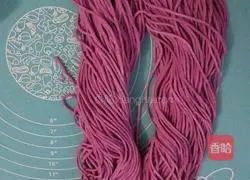 Illustration of homemade dragon fruit noodles 7