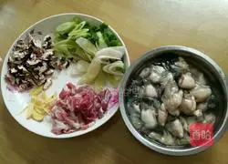 Fresh oyster porridge Illustration of how to do it 2