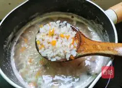 Illustration of how to make assorted porridge 10