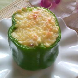 Green pepper baked rice (simple version)