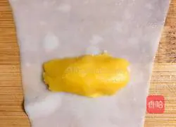 Illustration of how to make mini custard spring rolls 3