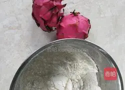 Illustration of homemade dragon fruit noodles 1