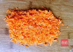 Carrot and egg pancakes Illustration of how to do it 1