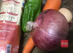 Illustration of how to make vegetarian fried noodles 2