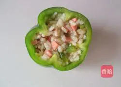 Green pepper baked rice (simple version) recipe illustration 6