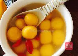Illustration of how to make sweet potato glutinous rice balls 2