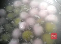 Illustration of how to make dragon fruit peel glutinous rice balls 11