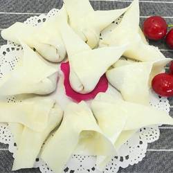 Pork and coriander stuffed ravioli