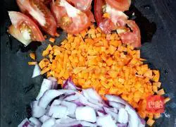 Illustration of how to make Mushroom Meatballs and Beef Baked Rice 1