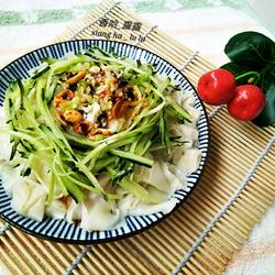 Dumpling skin version of fried noodles