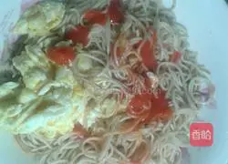 Illustration of how to make fried noodles 1