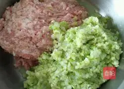 Pork Illustration of how to make cabbage stuffed dumplings 5